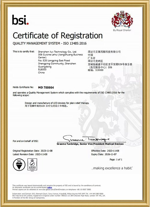 RICOVSUN ISO 13485 Medical Device Quality Certification