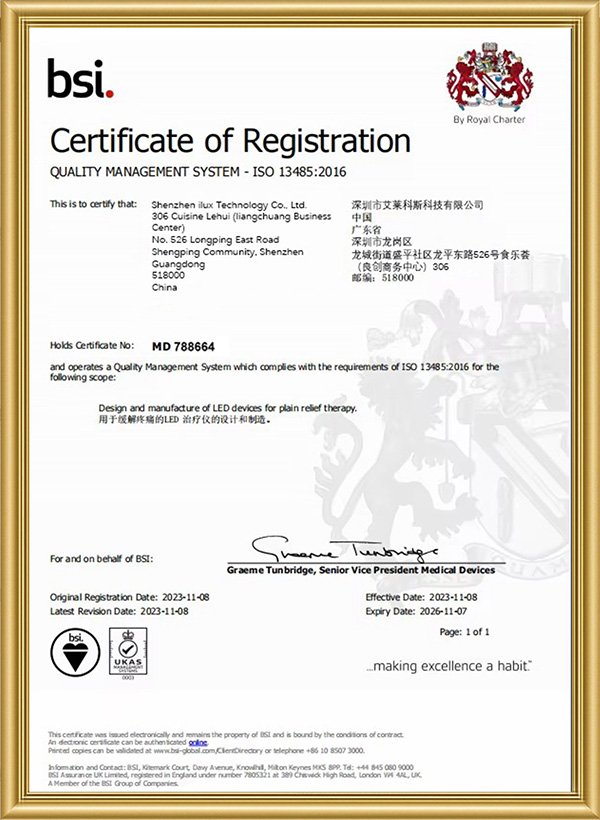 RICOVSUN ISO 13485 Medical Device Quality Certification