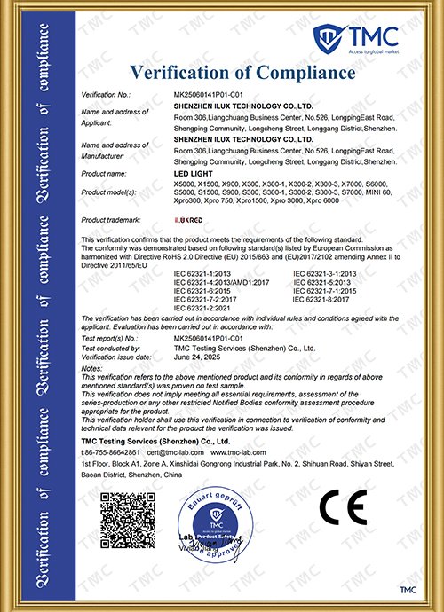 RICOVSUN RoHS Environmental Compliance Certification for Devices