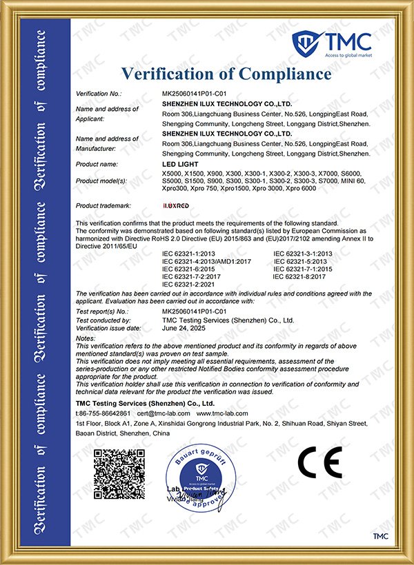 RICOVSUN RoHS Environmental Compliance Certification for Devices