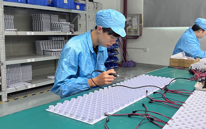 RICOVSUN red light therapy panel manufacturing production line (14)