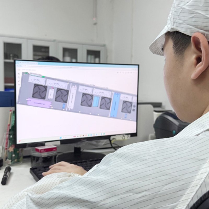 Red light therapy product testing and R&D equipment at RICOVSUN