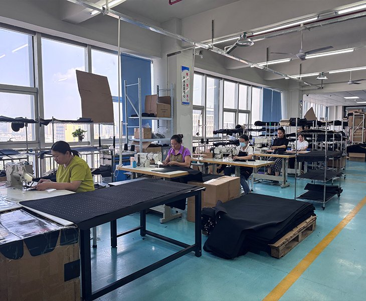 RICOVSUN red light therapy sleeping bag and blanket manufacturing workshop