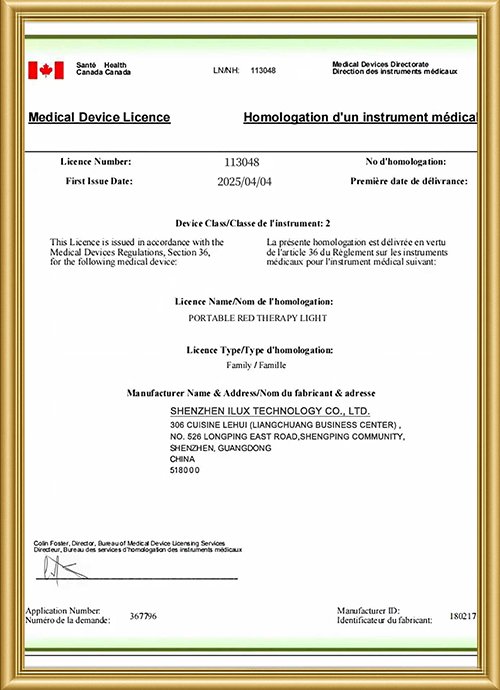 RICOVSUN Medical Device License MDL Certification