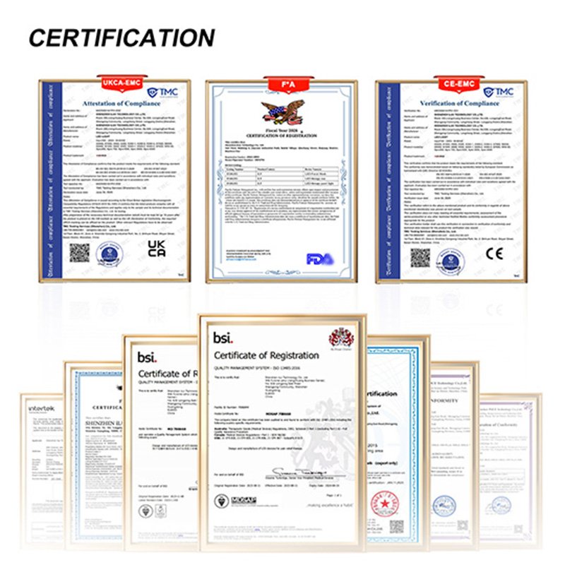 RICOVSUN red light therapy product certifications and compliance documents