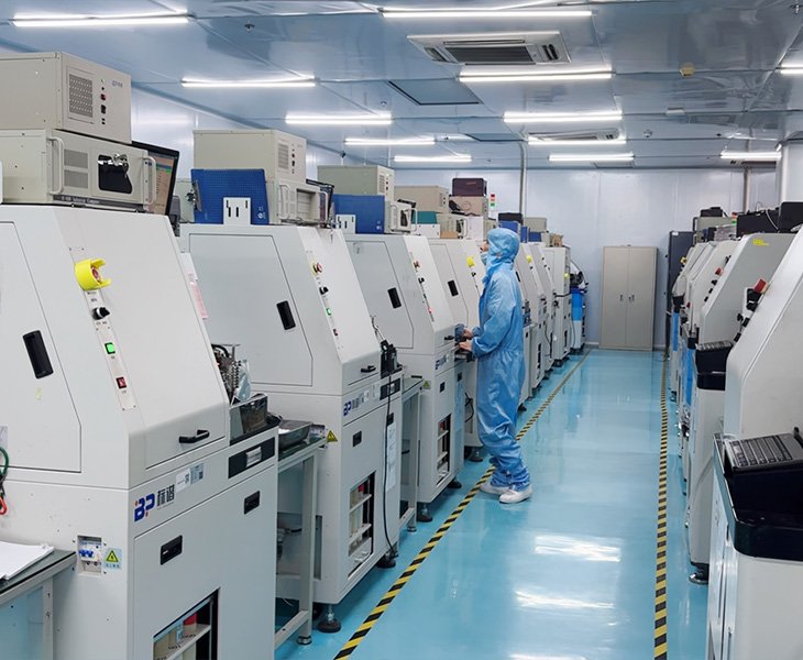 Red light therapy product development equipment at RICOVSUN factory