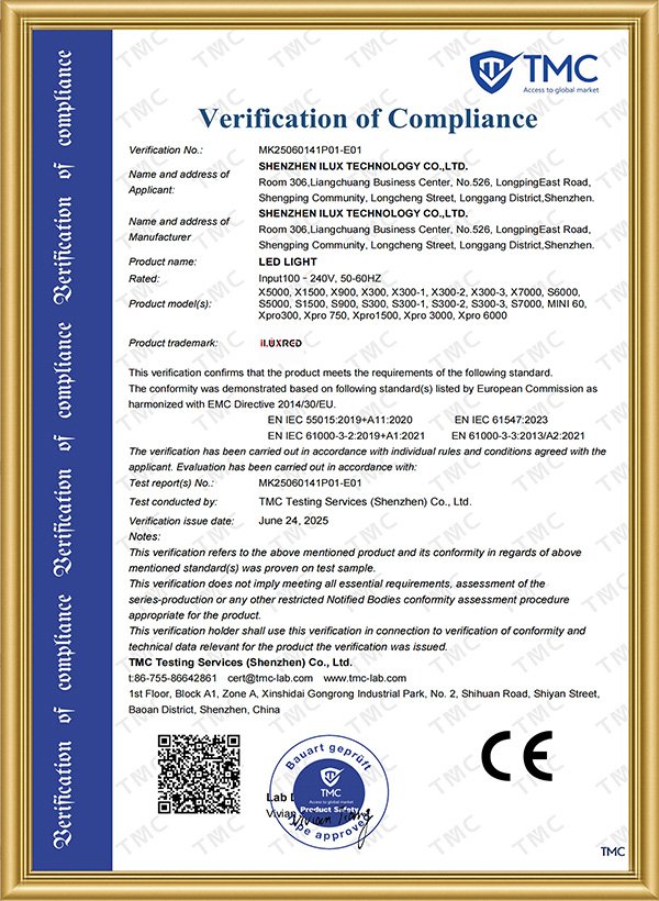 RICOVSUN EMC Compliance Testing Certification for Devices
