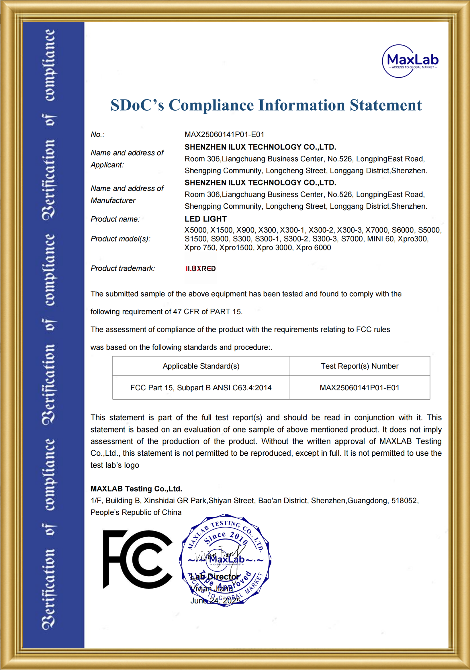 RICOVSUN FCC Certified Red Light Therapy Devices