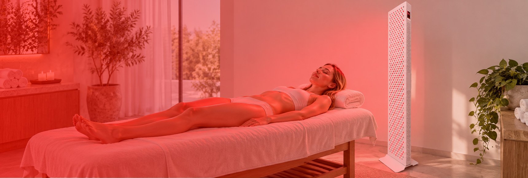 OEM ODM Red Light Therapy Panel With Stand Supplier