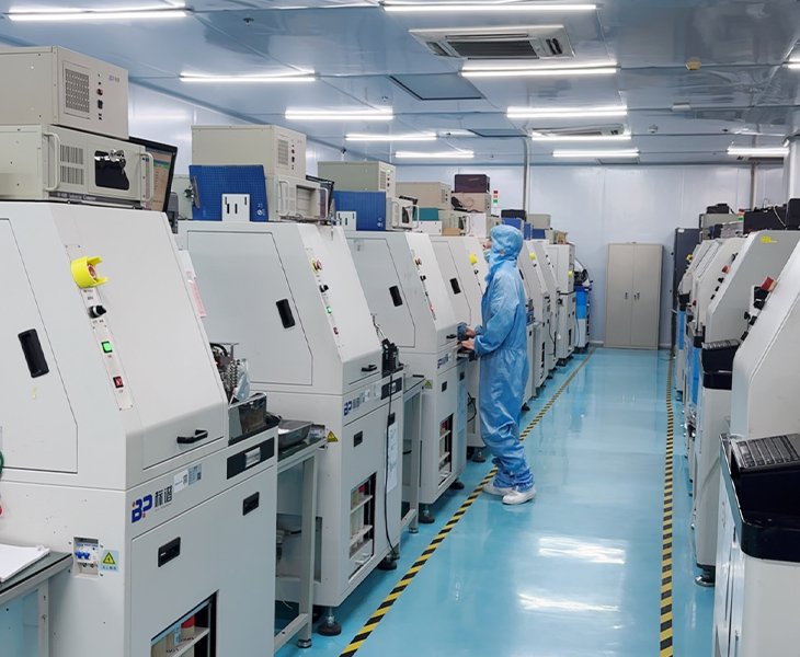 Red light therapy product development equipment at RICOVSUN factory