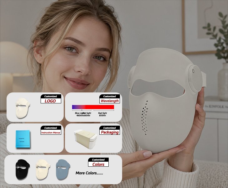 What RICOVSUN Red Light Therapy Mask Can Custom